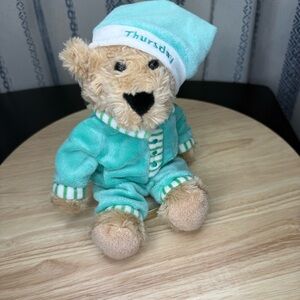 FAO Schwarz Sleepy Time Teddies "Thursday" plush bear.